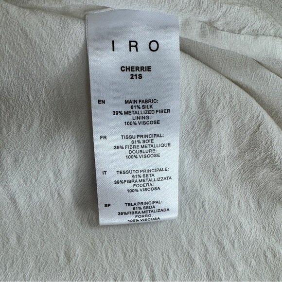 IRO Paris Cherrie Multicolor Metallic Geometric Print Mini Dress Women Size 8 US - Picture 15 of 16